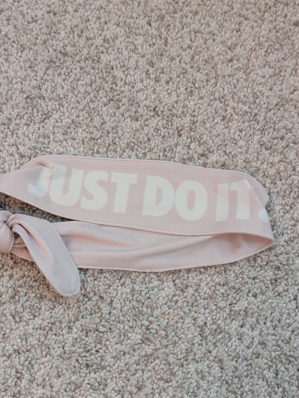 Nike Light Pink 'Just Do It' Kids Headband